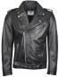 Preview: LEDER24H  Leather jacket with soft antique black leather 9006