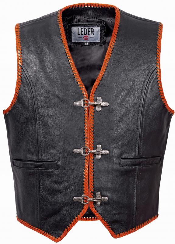 Leder24h Leather Vest  1036