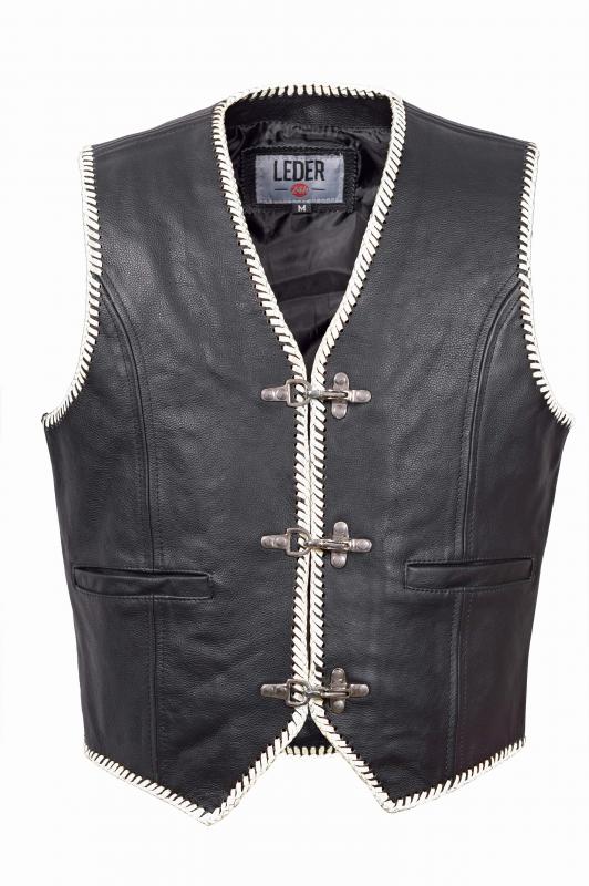 Leder24h Leather Vest  1043