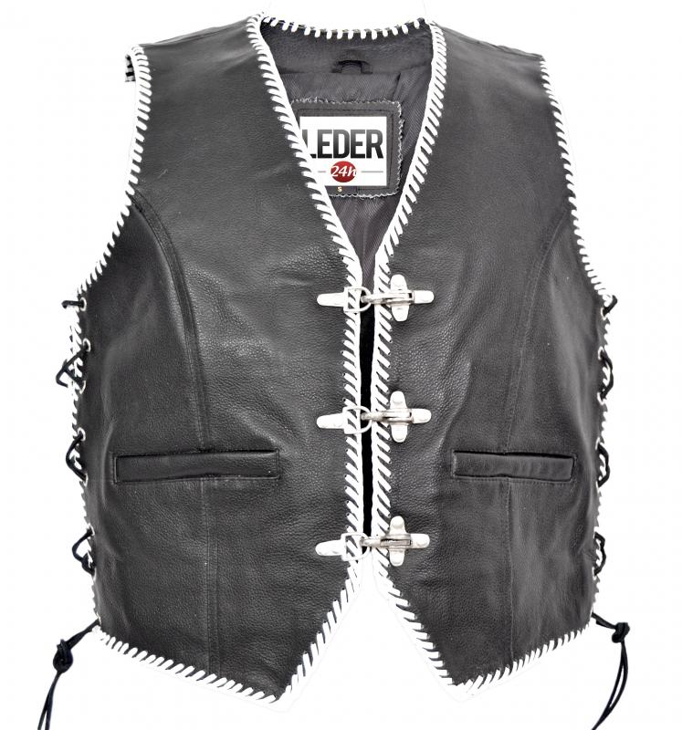 Leder24h Leather Vest  1045