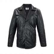 Lightweight leather coat 2068