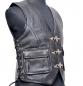 Preview: LEDER24H Leather Vest in Black 1014