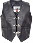 Preview: LEDER24H Leather Vest with Hooks 1051-SP