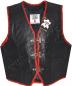 Preview: LEDER24H  Leather vest red braided 1058-SP