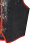 Preview: LEDER24H  Leather vest red braided 1058-SP
