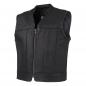 Preview: LEDER24H Leather Vest with bubbles and short back 1060