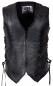 Preview: Leather vest black Ladies