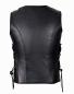 Preview: Ladies Leather Vest in Black 1072