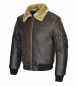 Preview: Leder24h Leather jacket with fur collar 2020