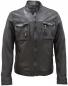 Preview: LEDER24H Jacket from Soft Leather in Antique Black 9046
