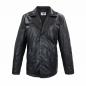 Preview: Leder24h-Men's-Leather-Coat-Black-Lightweight-Leather-Coat-2068
