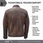 Preview: Leder24h men's leather jacket brown biker outfit clothing