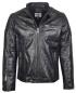 Preview: Leder24h men's leather jacket 9050 black motorcycle look biker