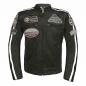 Preview: leder24h men's leather jacket with patches black