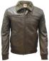 Preview: Leder24h winter jacket men's brown with fur and cuffs smooth leather 9010