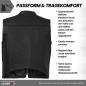 Preview: Black rocker vest made of genuine leather with robust workmanship for bikers, rockers and chopper riders