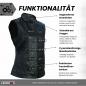 Preview: Leder24h ladies leather vest 1071 groovie goth darkwave