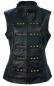Preview: Leder24h ladies leather vest 1071 gothic dark angel metal ghost