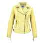 Preview: Leder24h Ladies Leather Jacket yellow 2052