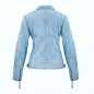 Preview: Leder24h Ladies Leather Jacket light blue 2053