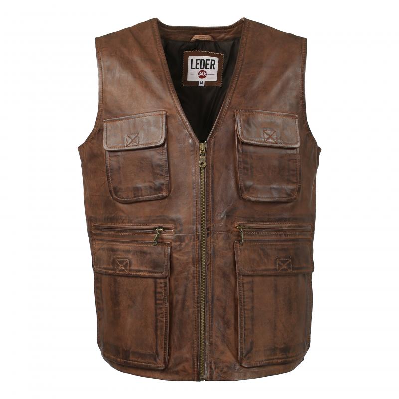 Outdoor Leather Vest 1031