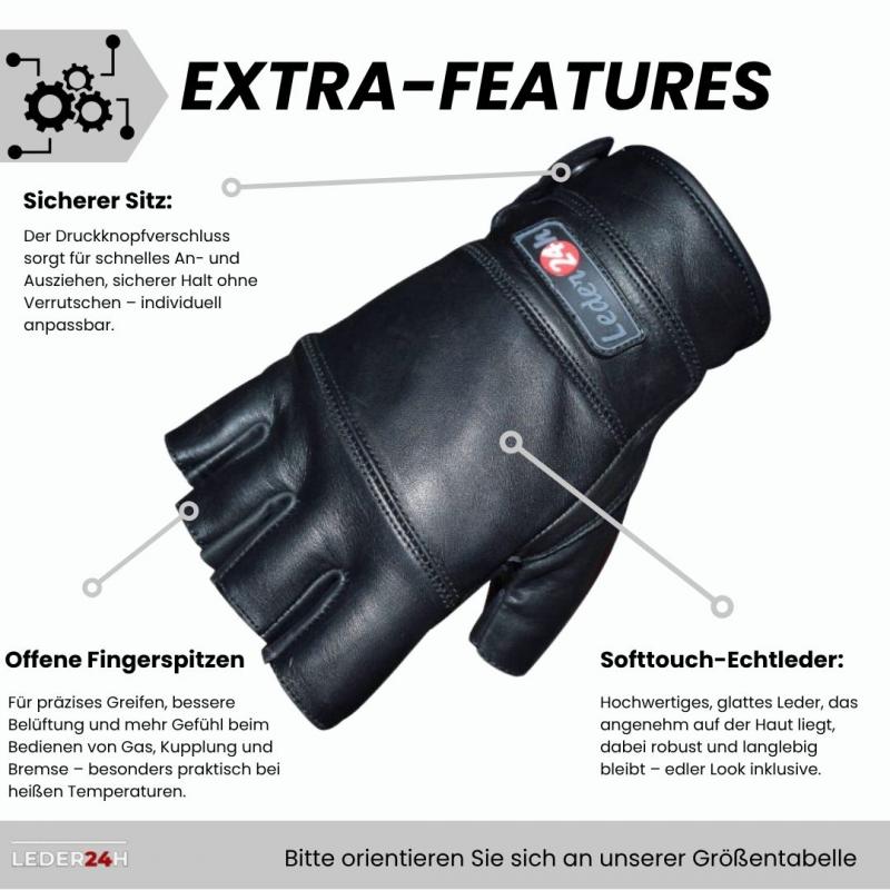 Leder24h biker Gloves 3084