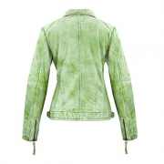Leder24h Ladies Leather Jacket green 2056