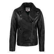 Ladies Leather Jacket black 2054