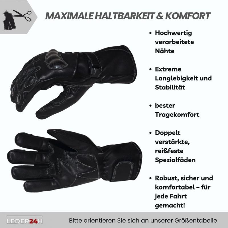 Leder24h Leather Gloves 3010