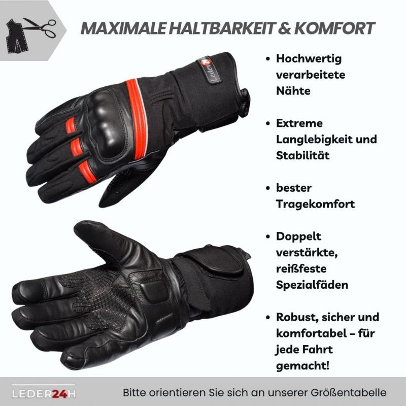 Leder24h Leather Gloves 3055