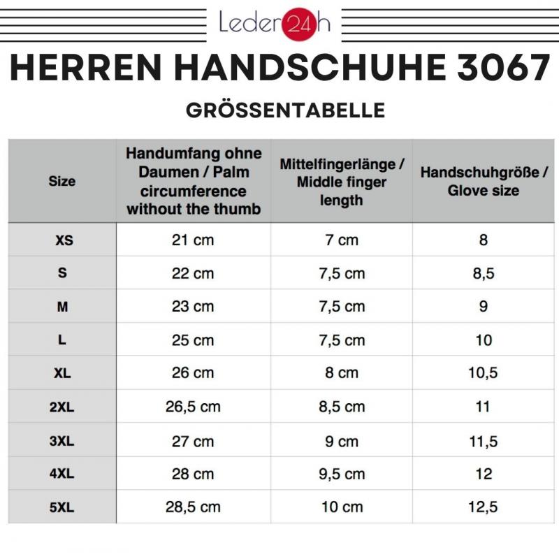 LEDER24H Motorcycle gloves 3067