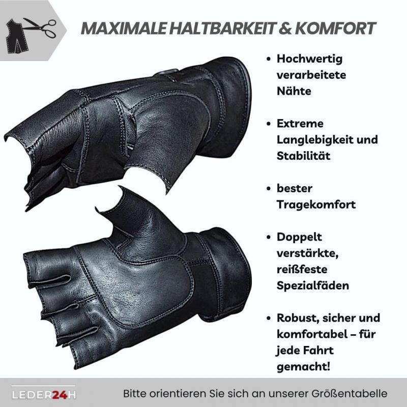 Leder24h Motorcycle Gloves 3084