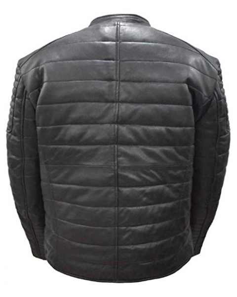 LEDER24H Black Leather Jacket soft 9035