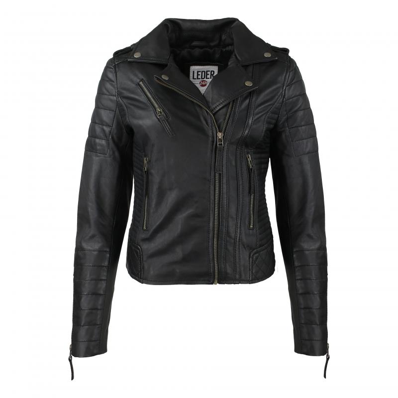LEDER24H Womens lightweight leather jacket 9060