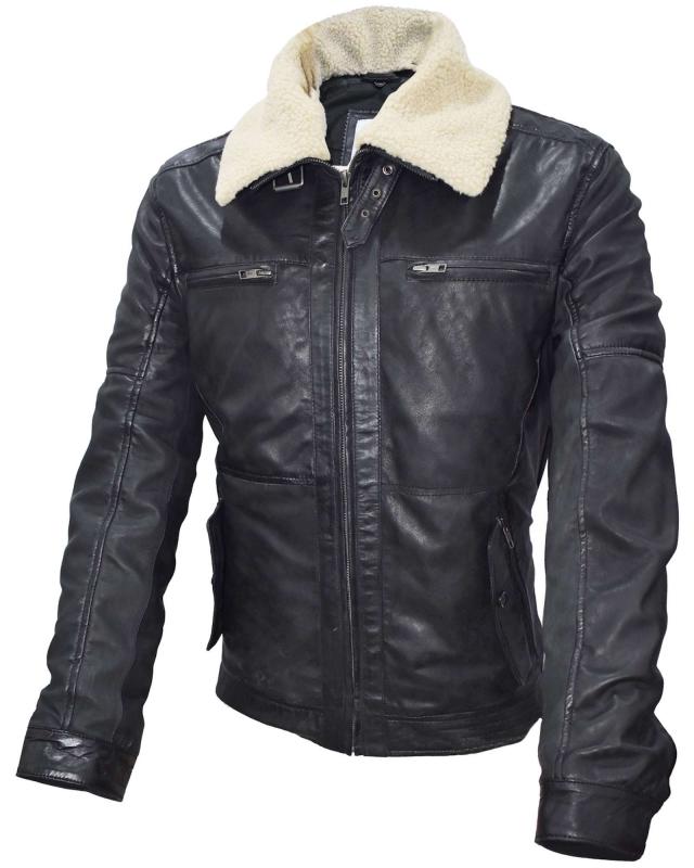leder24h-men's-leather-jacket-black-9015-light-soft-leather-jacket-spring-autumn-fur-collar-fur