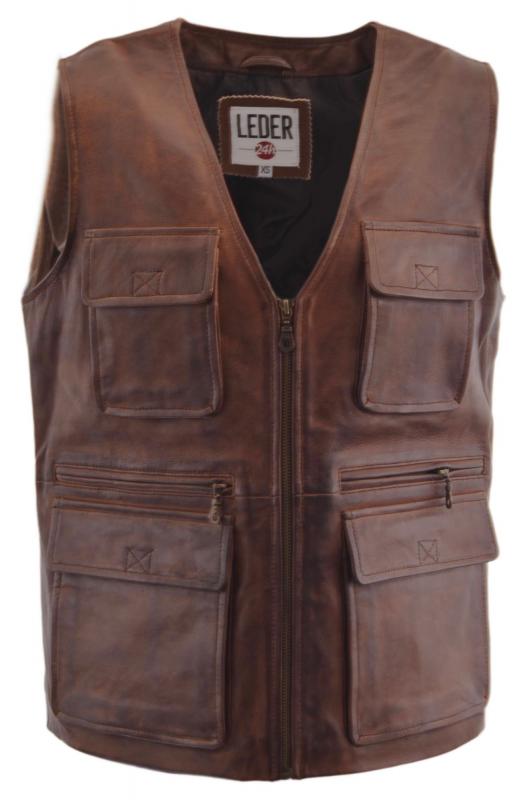 Outdoor Leather Vest 1031